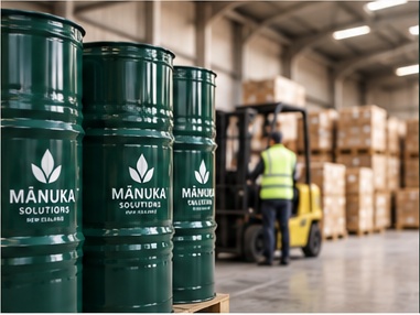 Industrial warehouse handling and forklift operations for commercial bulk supply